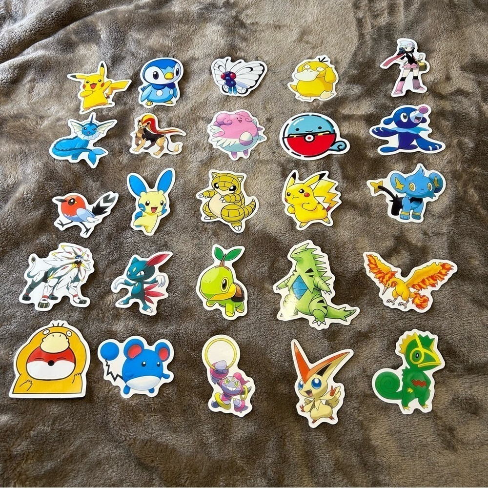 Pokémon 25 No Repeat Stickers
